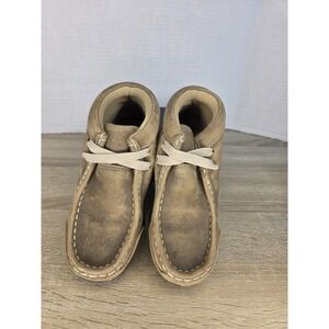 Ariat Spitfire Leather Casual Slip On Shoes Kids US Size 9C Boys Bomber Brown